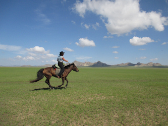 Reiten in der Mongolei
