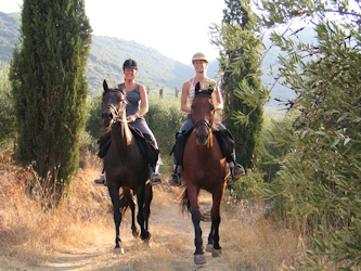 unabhängiges Reiten auf Kreta