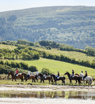 Reiten am Strand Irland